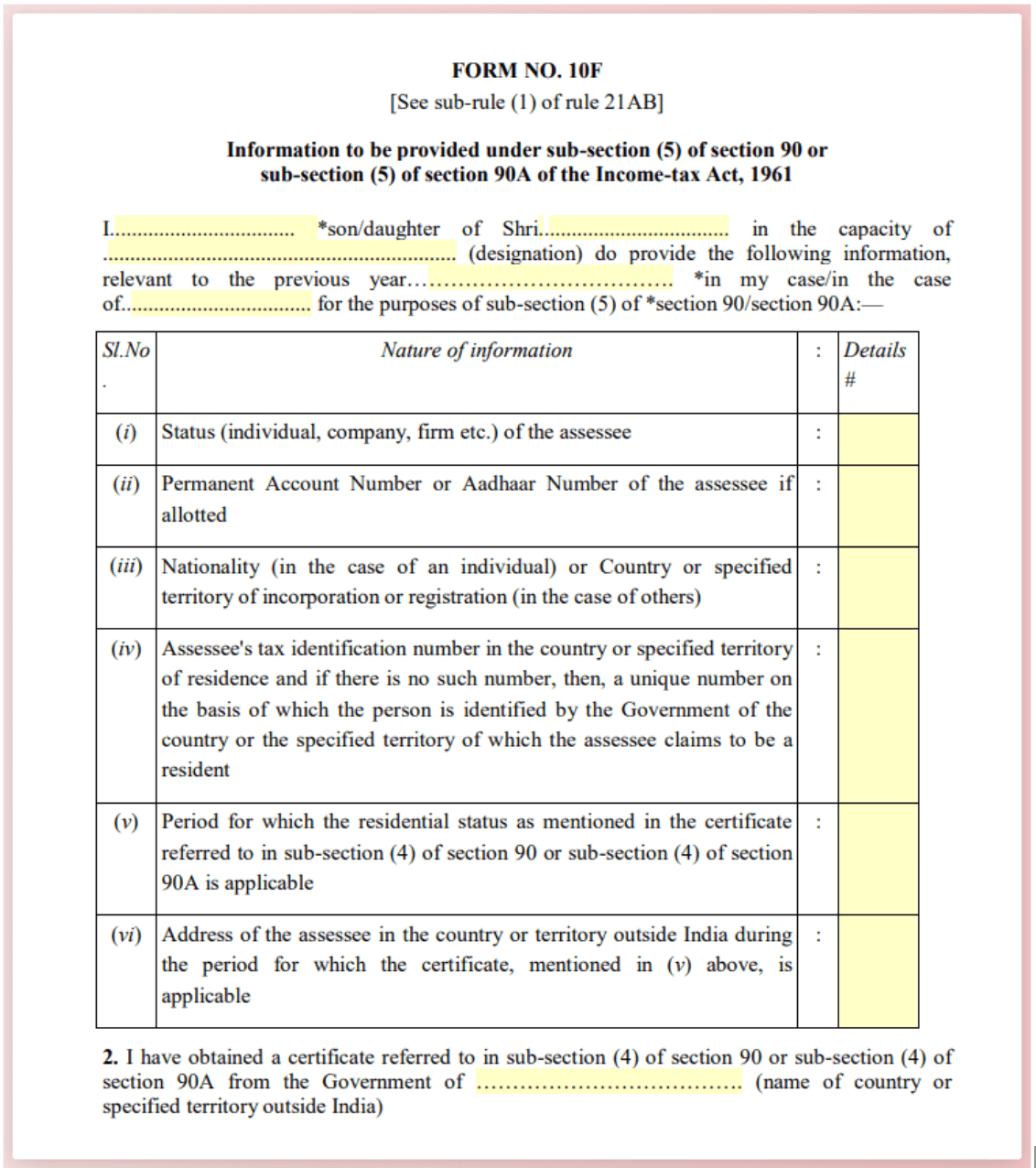 Form 10F