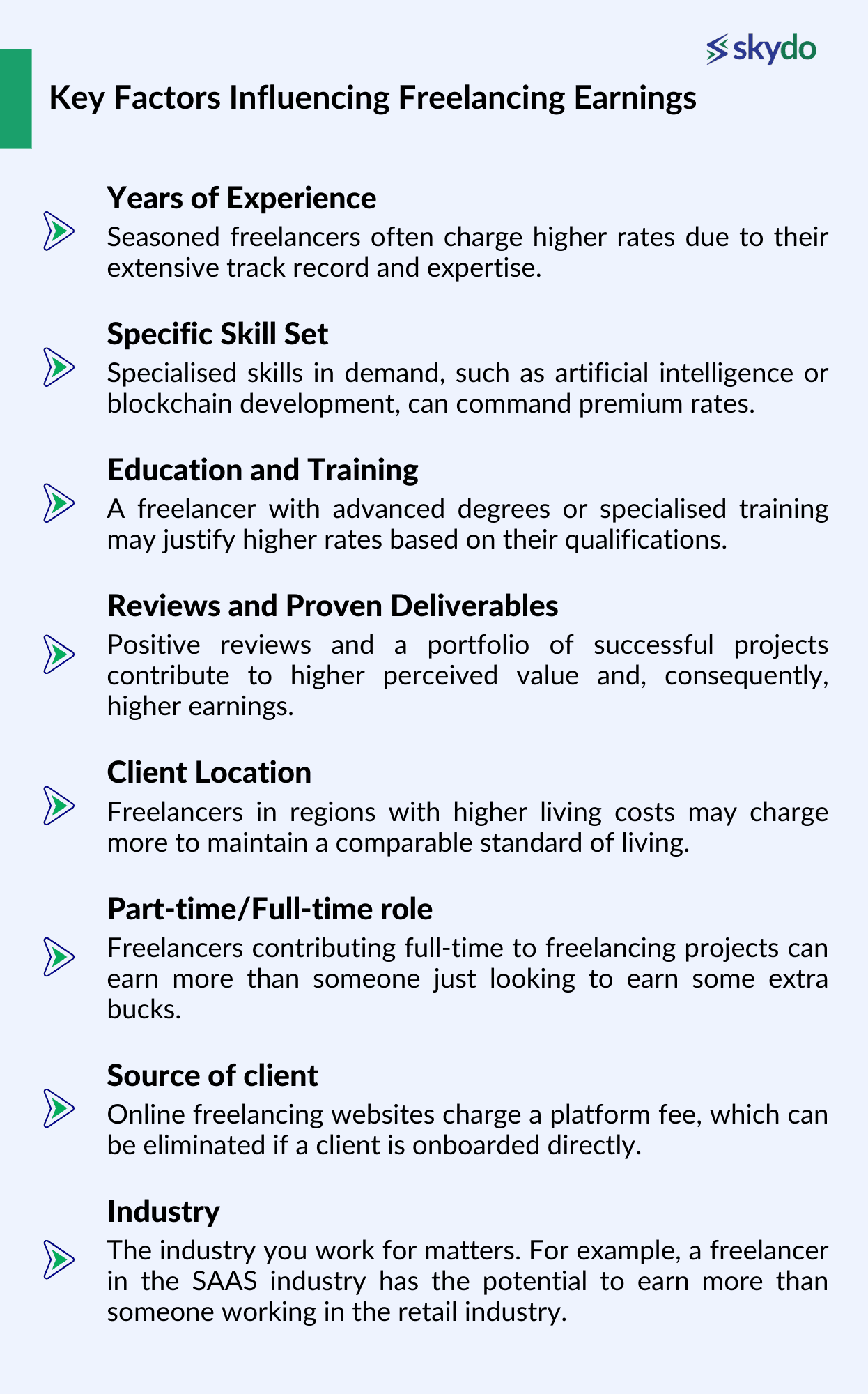 Key Factors Influencing Freelancing Earnings