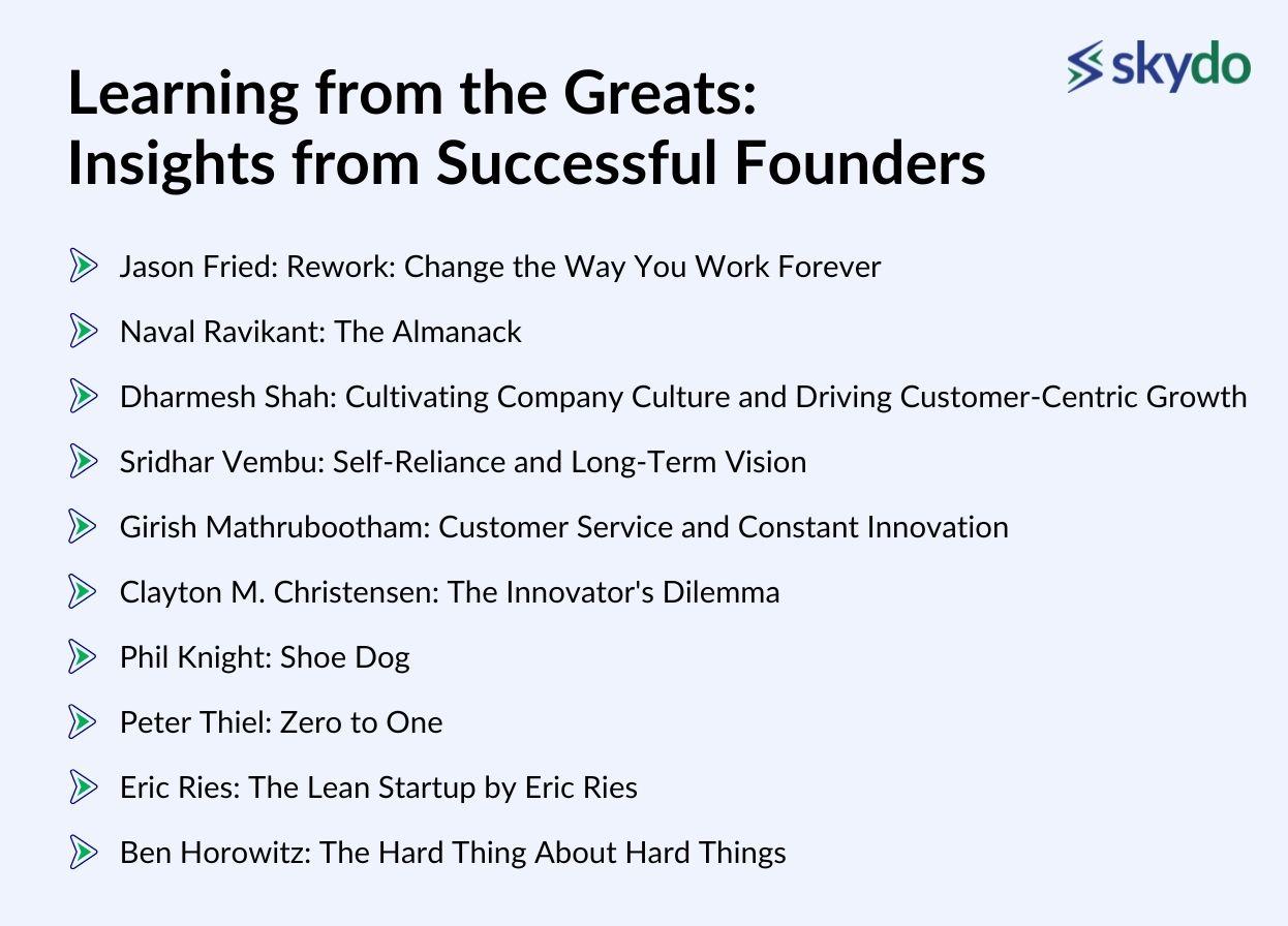 Learning from the Greats: Insights from Successful Founders