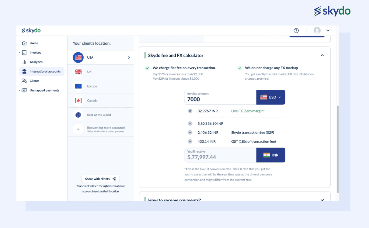 Real-time Exchange Rates and Flat Fees