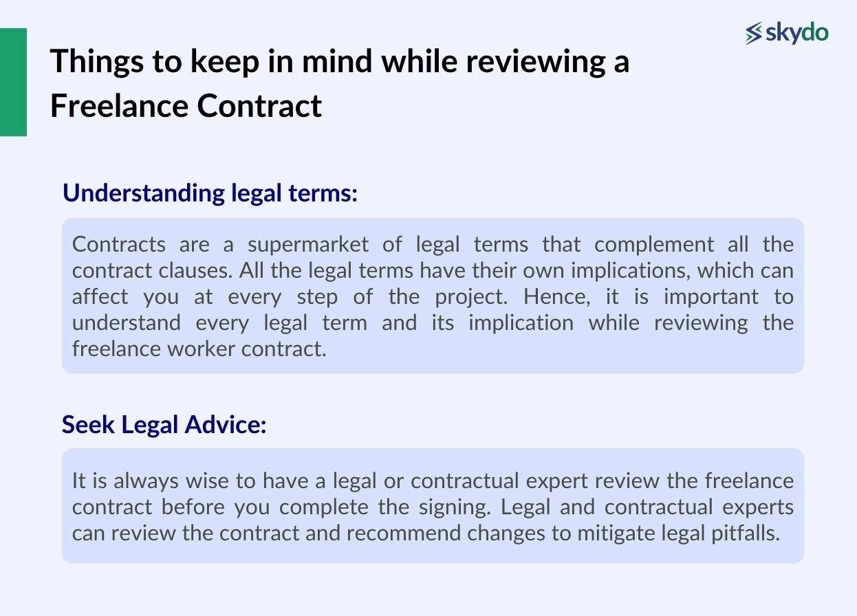 Things to keep in mind while reviewing a Freelance Contract
