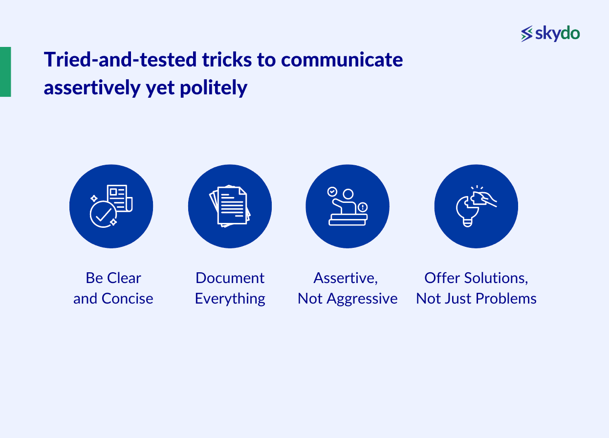 tried-and-tested tricks to communicate assertively