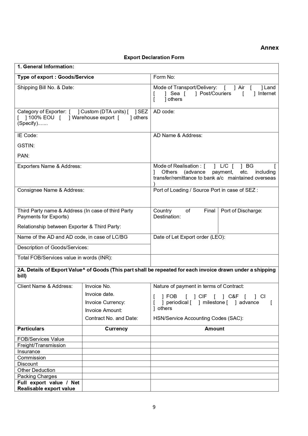 EDF Form 1